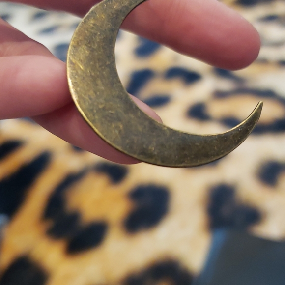 Bronze Moon Earrings - Picture 3 of 3